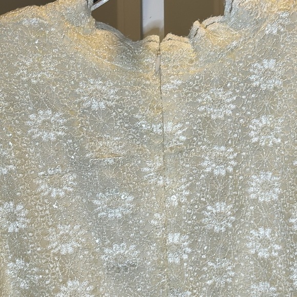 Alex evenings, ivory lace, formal faux wrap plus size top 3X NWT - Picture 9 of 13